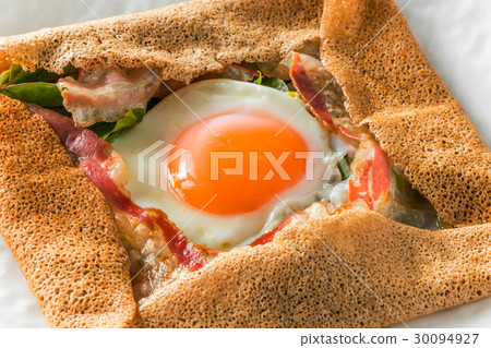 蕎麥麵粉縐gullette galette法國食物 30094927