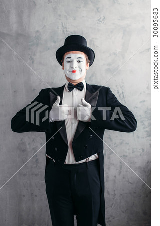 Male comedy artist posing, circus actor 30095683