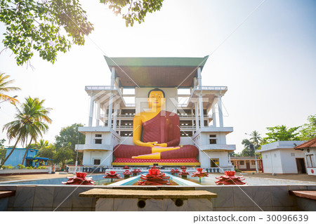 Ceylon, ancient buddha statues in a temple 30096639