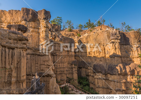 High soil canyon cliffs . 30097251