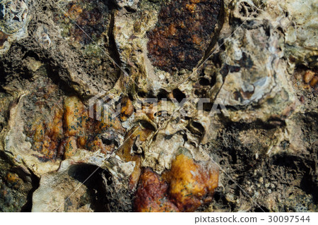 Texture of sea stone with rust. Texture of sea stone with rust. 30097544