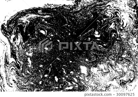 Black and white liquid texture, watercolor hand 30097625