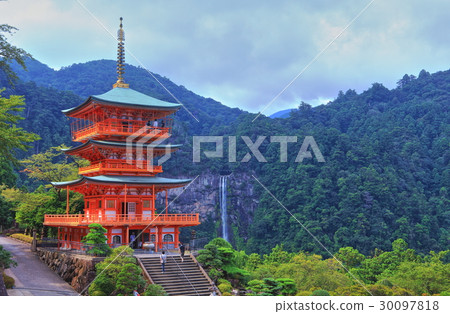 Aoekiji寺三重塔和Nachi Otaki Aoekiji寺三重塔和Nachi Otaki 30097818