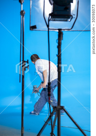 攝影棚，背景師，刷漆，スタジオ、背景部門、絵画，Studio, background paint 30098073
