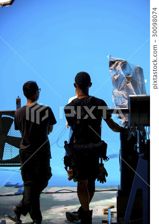 攝影棚，背景師，刷漆，スタジオ、背景部門、絵画，Studio, background paint 30098074