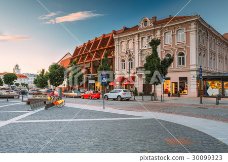 Vilnius Lithuania. View Of Didzioji Street 30099323