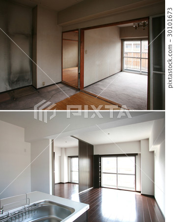 Before and After group of renovation photos 30101673