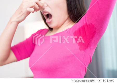 woman with body odor 30101869