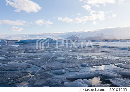 Iceland winter Jakulsarlon lake Iceland winter Jakulsarlon lake 30101963