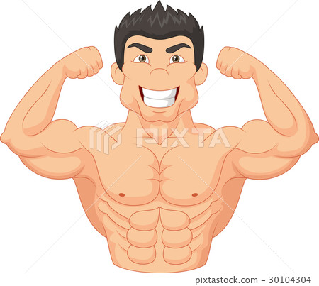 Cartoon Bodybuilder 30104304
