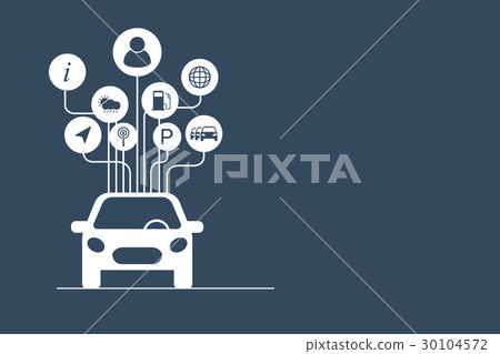 Connected car concept Connected car concept 30104572