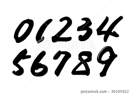 Brush letters numbers .n Brush letters numbers .n 30105922