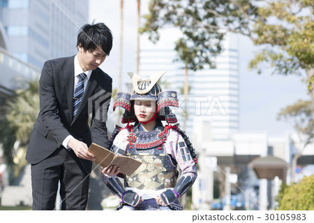 Armor armor Helmet armored woman president and a subordinate 30105983