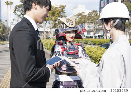 Armor armor Helmet armored woman president and a subordinate Armor armor Helmet armored woman president and a subordinate 30105989