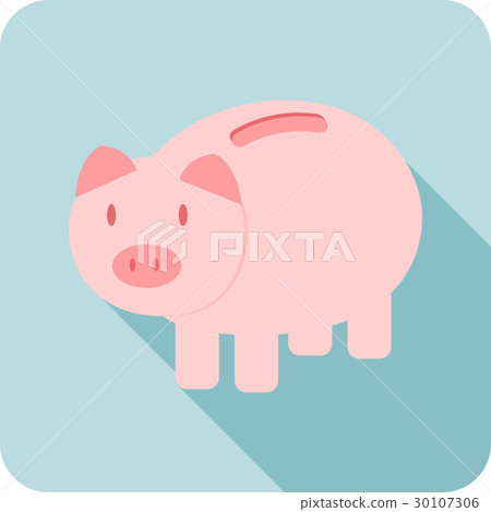 Piggy bank vector image Piggy bank vector image 30107306
