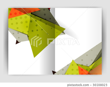 Triangle business print template 30108023