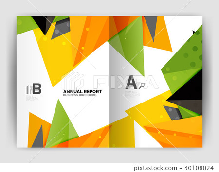 Triangle business print template 30108024