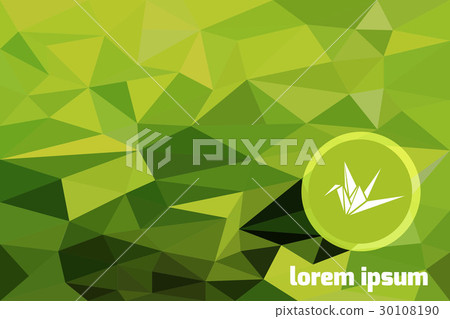 Abstract green polygonal background Abstract green polygonal background 30108190