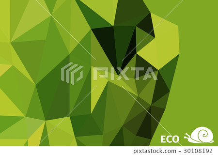 Abstract green polygonal background  30108192