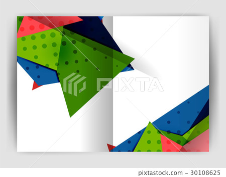 Triangle business print template Triangle business print template 30108625