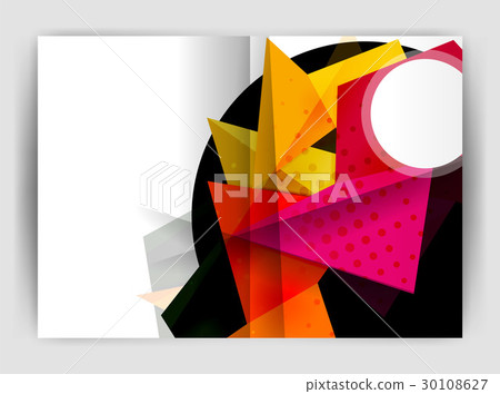 Triangle business print template Triangle business print template 30108627