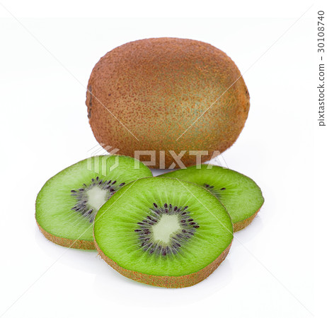 kiwi fruit isolated on white background 30108740