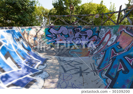 Small self-made skateboarding park 30109200