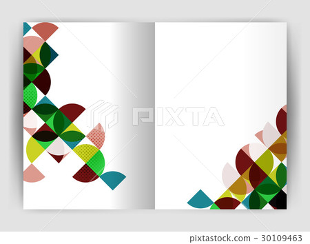 Abstract circle design business annual report 30109463