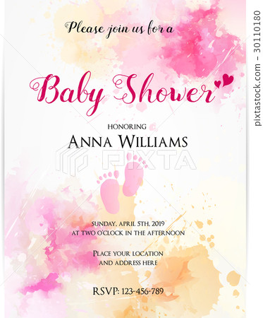 Baby shower invitation 30110180