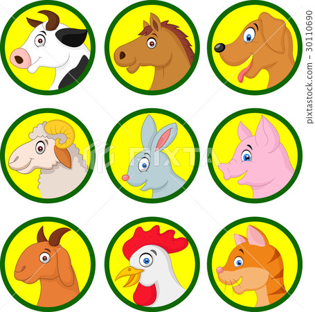Farm animal cartoon collection Farm animal cartoon collection 30110690
