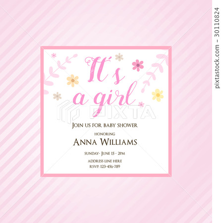 Baby shower invitation card 30110824