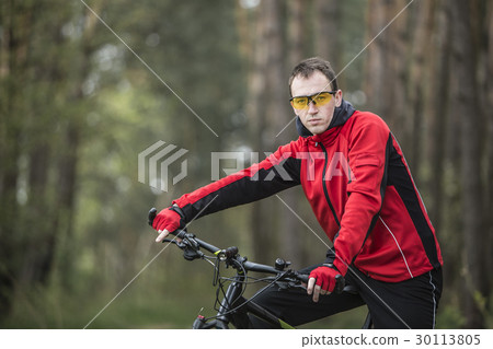 Portrait of Biker in Forest Portrait of Biker in Forest 30113805