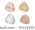 Onigiri (rice, shiso, cooked rice, grilled rice ball) 30114200