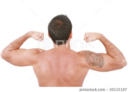 Young sexy man showing his biceps Young sexy man showing his biceps 30115197