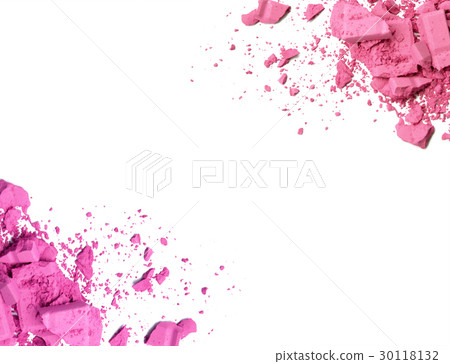 Make-up color frame on white background Make-up color frame on white background 30118132