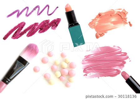 Professional makeup collection and tools isolate Professional makeup collection and tools isolate 30118136