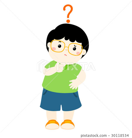 boy black hair wear glasses wondering character boy black hair wear glasses wondering character 30118534