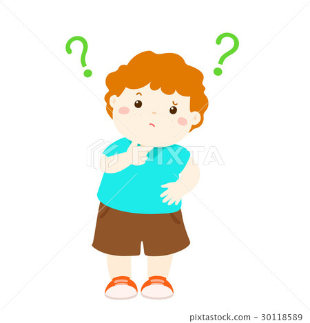 boy copper hair wondering cartoon character vector boy copper hair wondering cartoon character vector 30118589