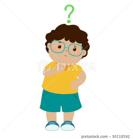 boy brown skin wear glasses wondering character boy brown skin wear glasses wondering character 30118592