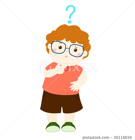 boy brown hair wear glasses wondering character boy brown hair wear glasses wondering character 30118650