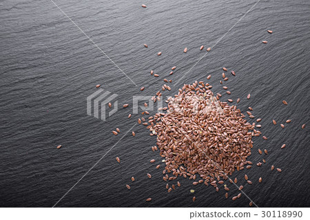 flax seeds background 30118990