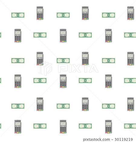Device reader credit card seamless pattern 30119219