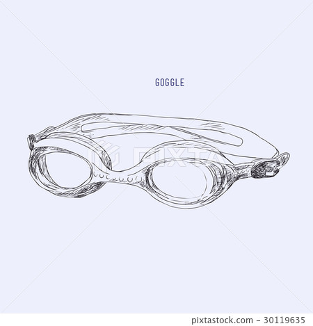 swimming Goggles vector. 30119635