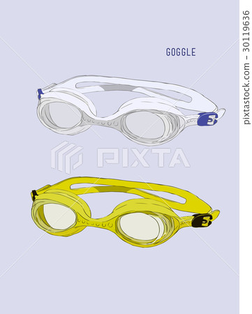 swimming Goggles vector. 30119636