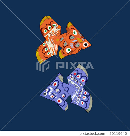 Thai woven coconut leaves fish Thai woven coconut leaves fish 30119640