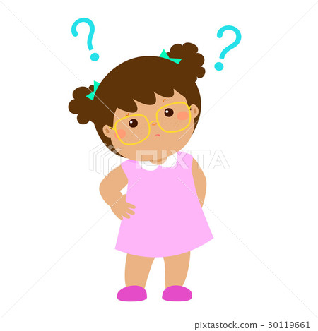 girl brown skin wear glasses wondering character girl brown skin wear glasses wondering character 30119661