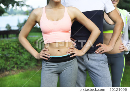 Young sporty people Young sporty people 30121096