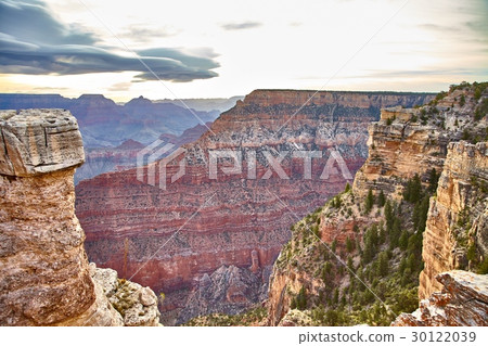 morning light sunrise at Grand Canyon, Arizona USA 30122039