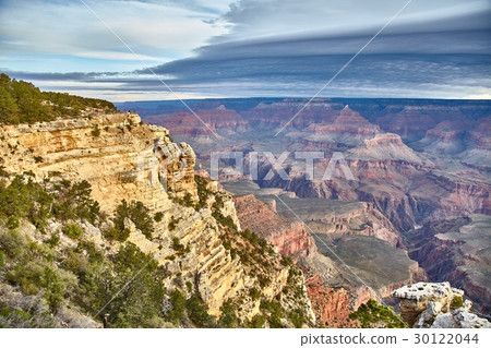 morning light sunrise at Grand Canyon, Arizona USA 30122044