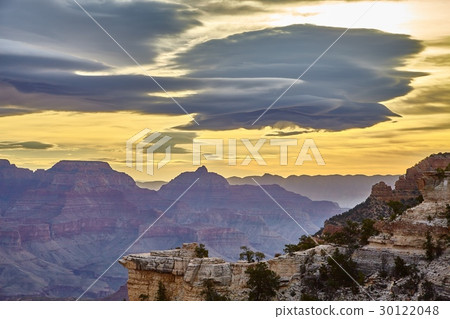morning light sunrise at Grand Canyon, Arizona USA 30122048